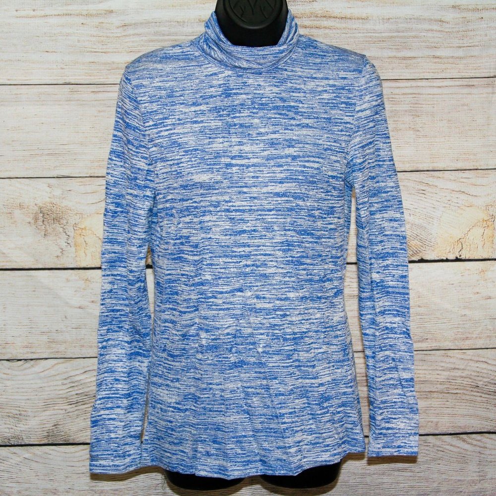 Auxo Fit Knitted Pullover Mock Turtleneck - L